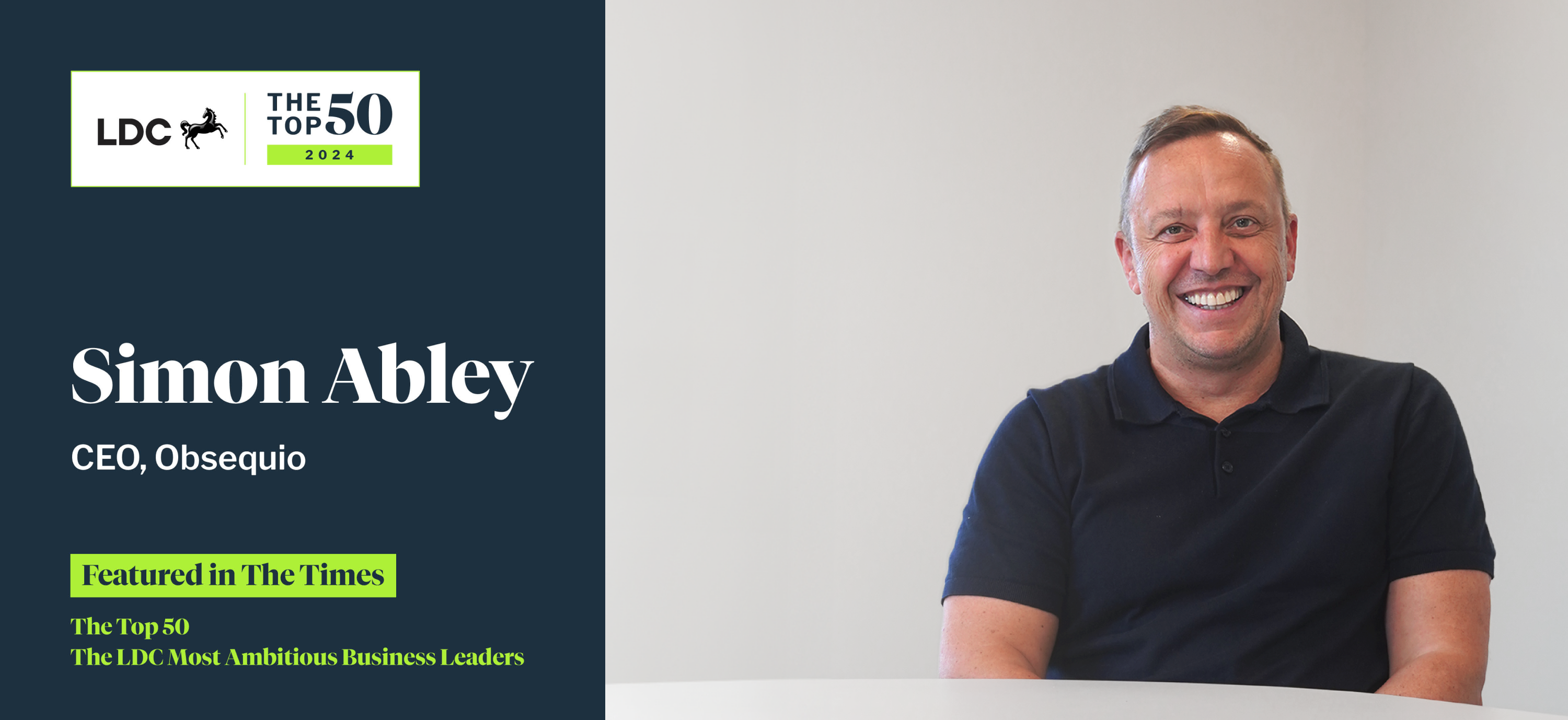 Simon Abley named one of the UK's Top 50 Most Ambitious Business Leaders for 2024